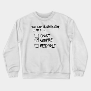 Vampire Costume Crewneck Sweatshirt